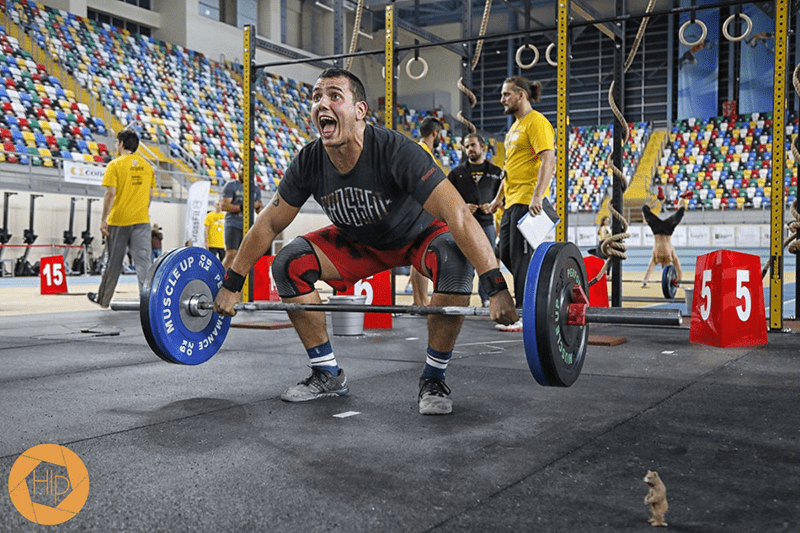 male athlete snatch successful Crossfit athletes