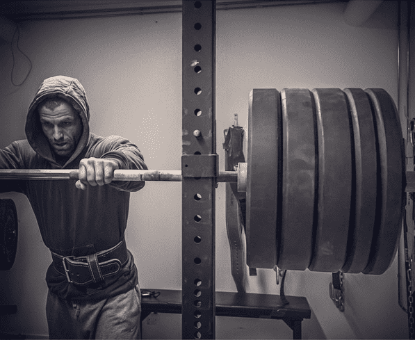 Here is Mikko Salo about to destroy a huge back squat