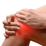 crossfit recovery: woman with knee pain