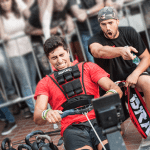 Crossfit coach helping a crossfitter