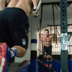 boxes in madrid Rich Froning and Dan Bailey ring muscle ups at crossfit bellum