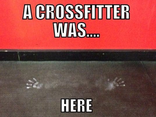 Crossfit chalk meme