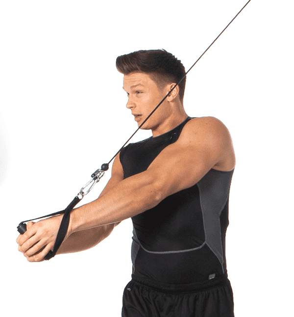 cable exercises by male crossfitter
