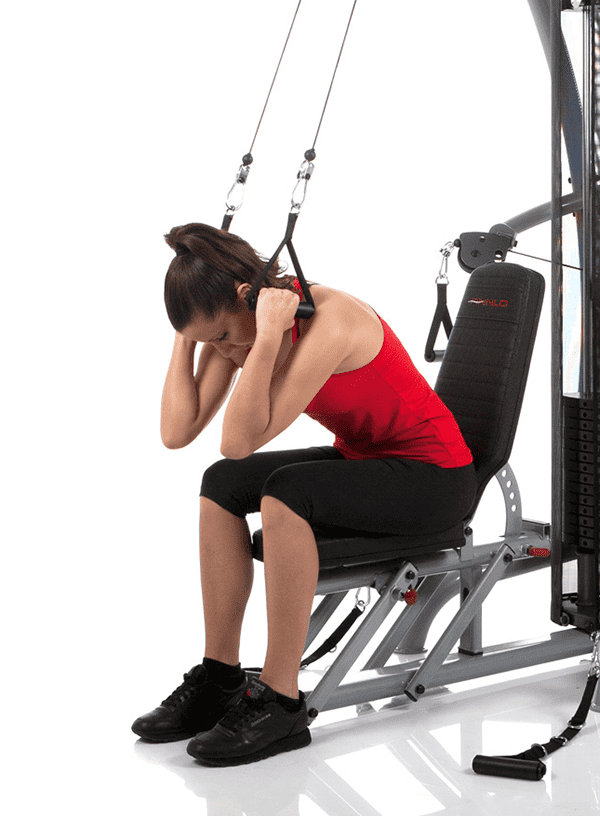 Cable machine best sale ab workout