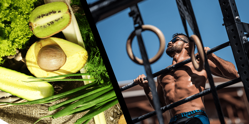 the Paleo diet male crossfitter pull ups