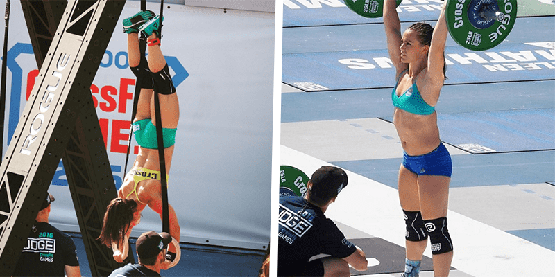 camille leblanc-bazinet rehband kness sleeves crossfit games 2016