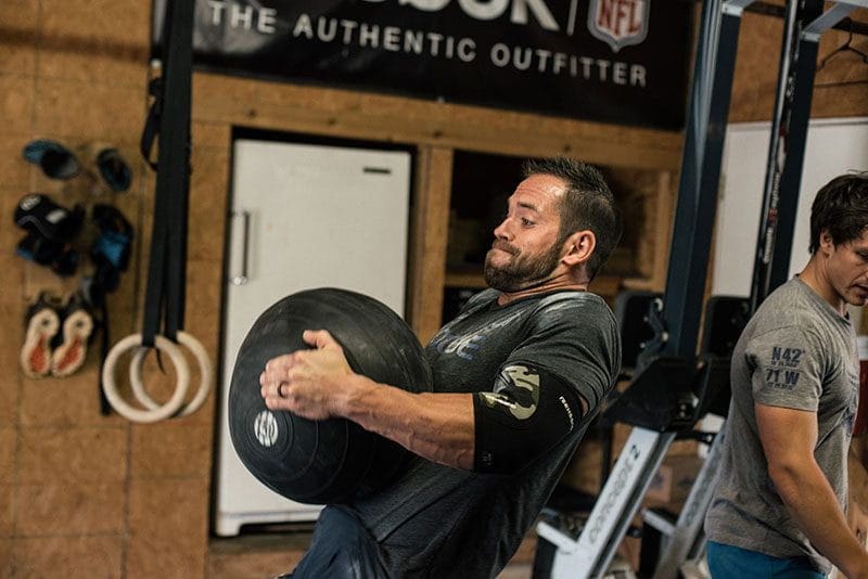 rich froning crossfit games athlete d ball clean to train core strength