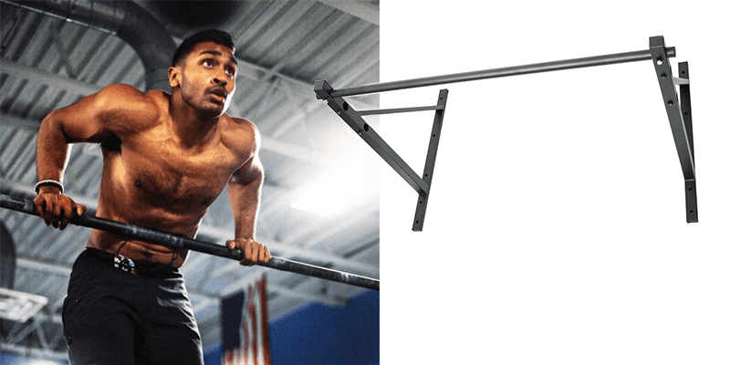 masculin CrossFit atlet bar musculare ups