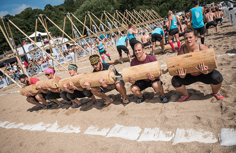 tribal clash team log squat