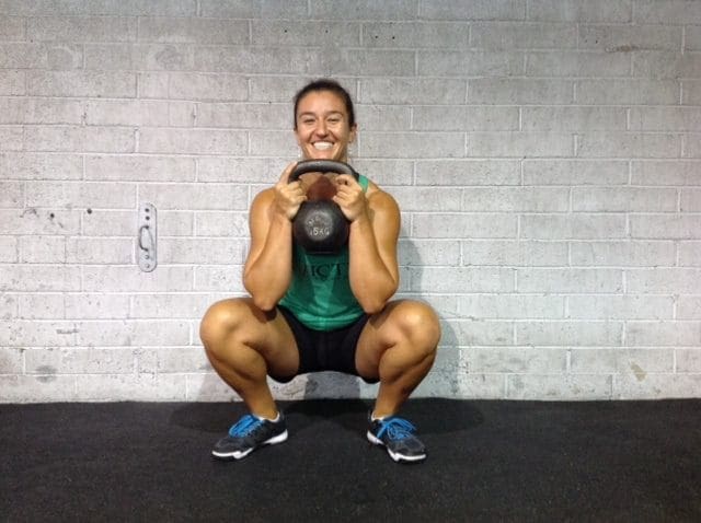 goblet squat female crossfit athlete