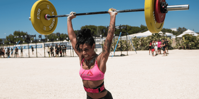 push press crossfit girl