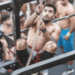 Beginner Crossfit Athletes rope climb