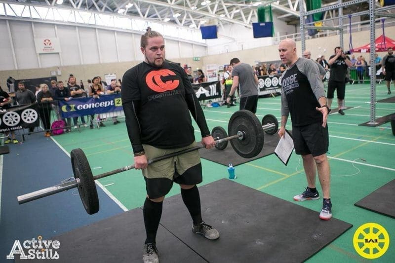 first crossfit competition weightlifting