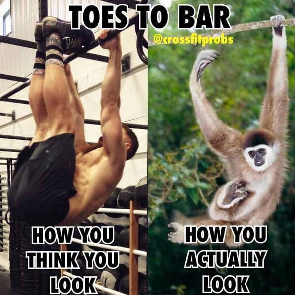 Image result for Toes to bar meme