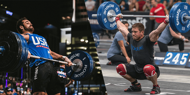 rich froning dan bailey crossfit open workout 17.3