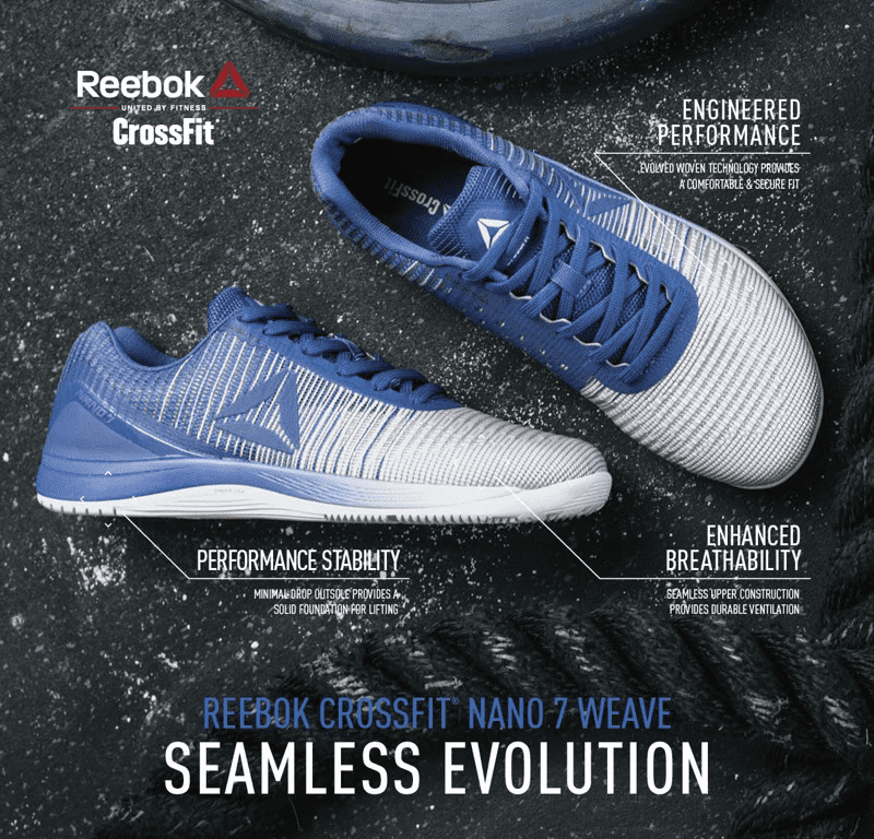 reebok crossfit nano 7.0 weave men's