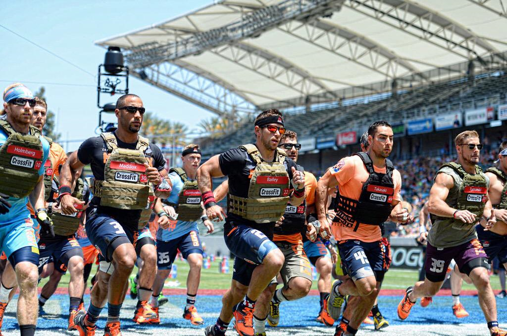 athletes start effective bodyweight workout murph at the crossfit games