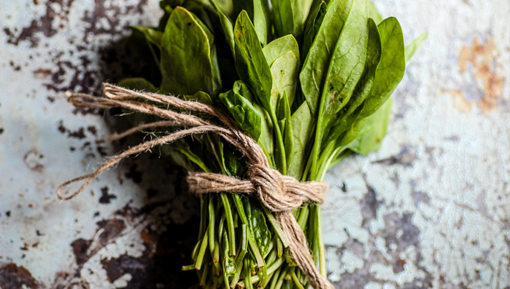 spinach is a great source to combat iron deficiency