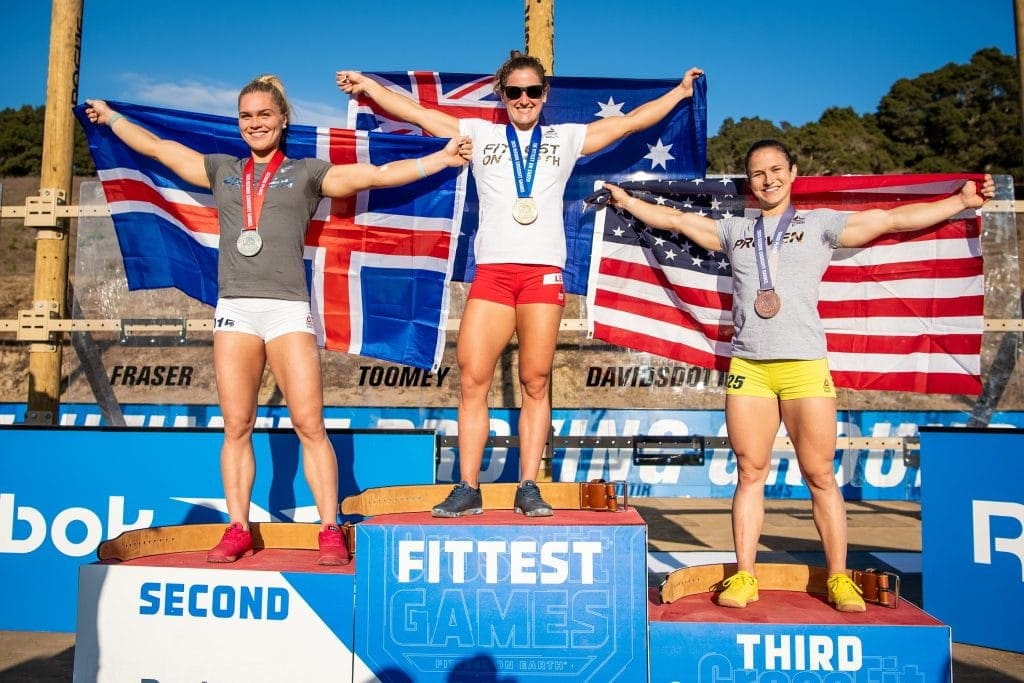 2020 crossfit games prize money and podium with Kari Pearce