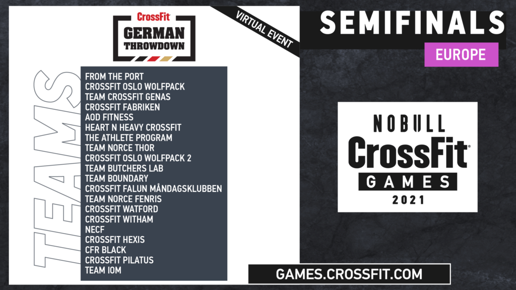 Team Semifinals German Throwdown