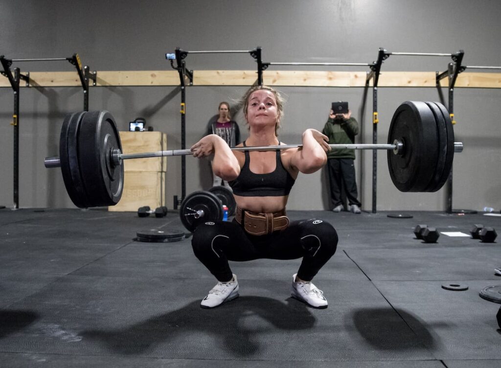 News highlight female athlete lifts personal record