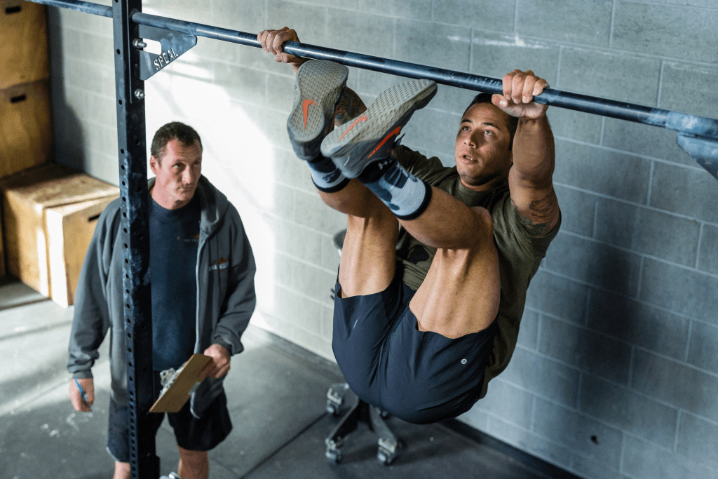 Hanging Knee Raises (Bent Leg Raises) From The Ab Slings