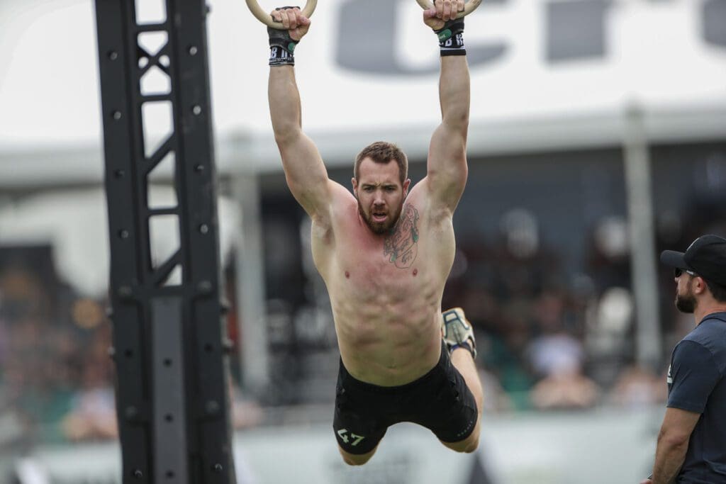 Sean Sweeney competing at the before individual CrossFit Games cuts