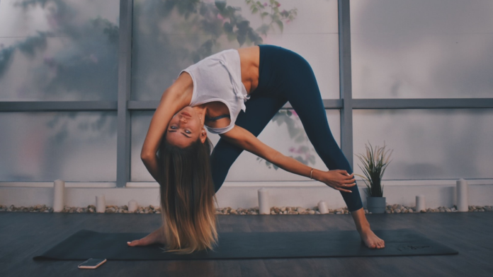 10 min Beginner Yoga LYING DOWN Supine Yoga on Your Back  YouTube