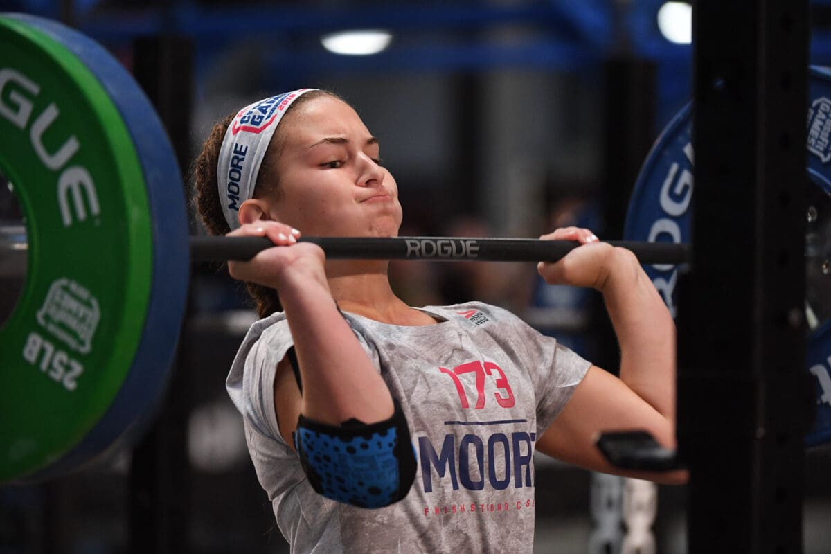 teenage athlete trains for strength