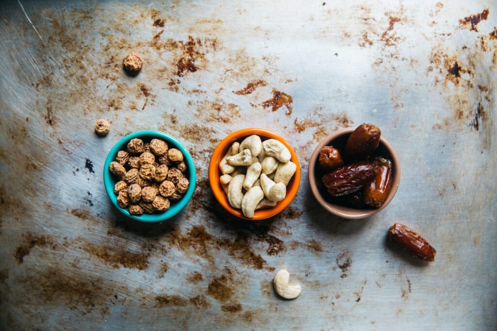 snacks and small portions of food