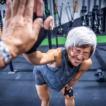 CrossFit Open athlete high five with joy