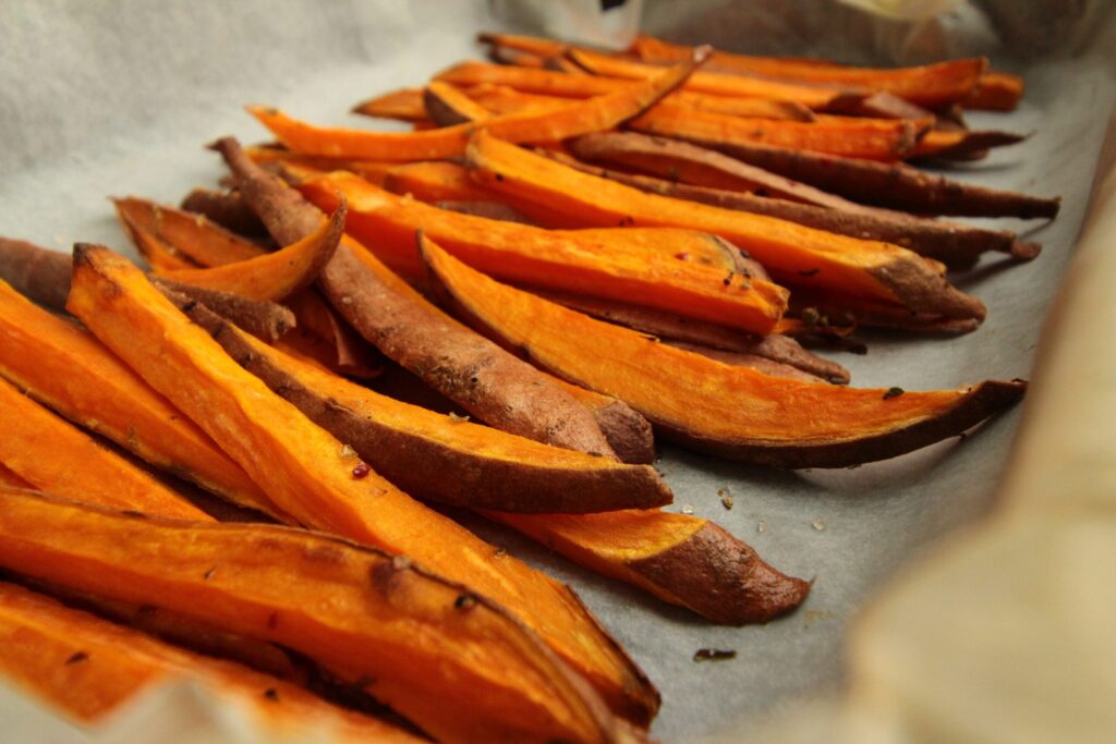 sweet potato slices