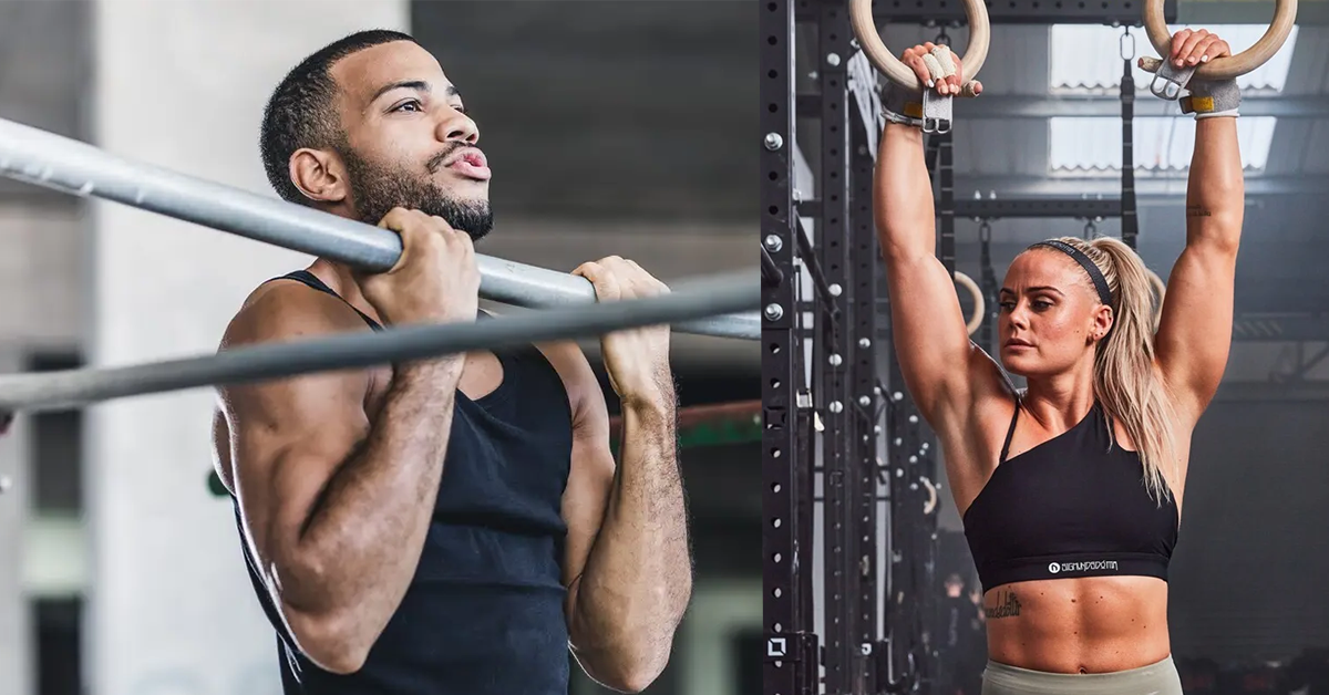 Athletes-doing-Chin-Ups How to Build Big Biceps with Bands Calisthenics Exercises that Build the MOST Muscle Home Arm Workout