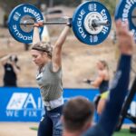 Haley Adams competing