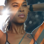 female athlete before training