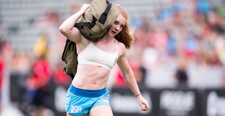 teenage athlete working out