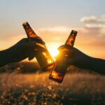 two bottles of beer cheers