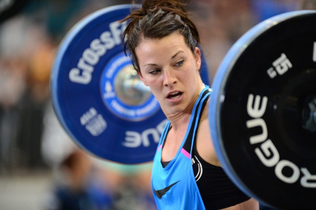 Chelsey Grigsby does back squat standing calf raise