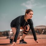 woman after menopause prepares for sprint