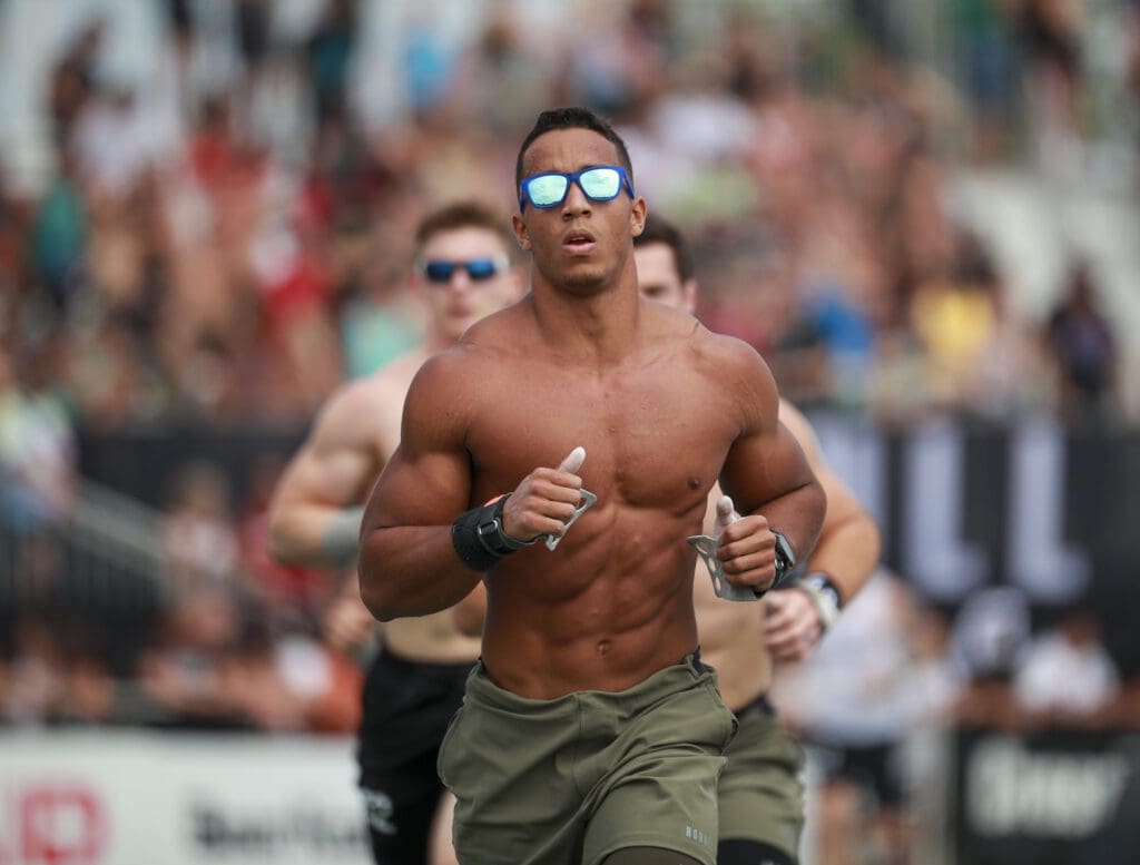 lean athlete running