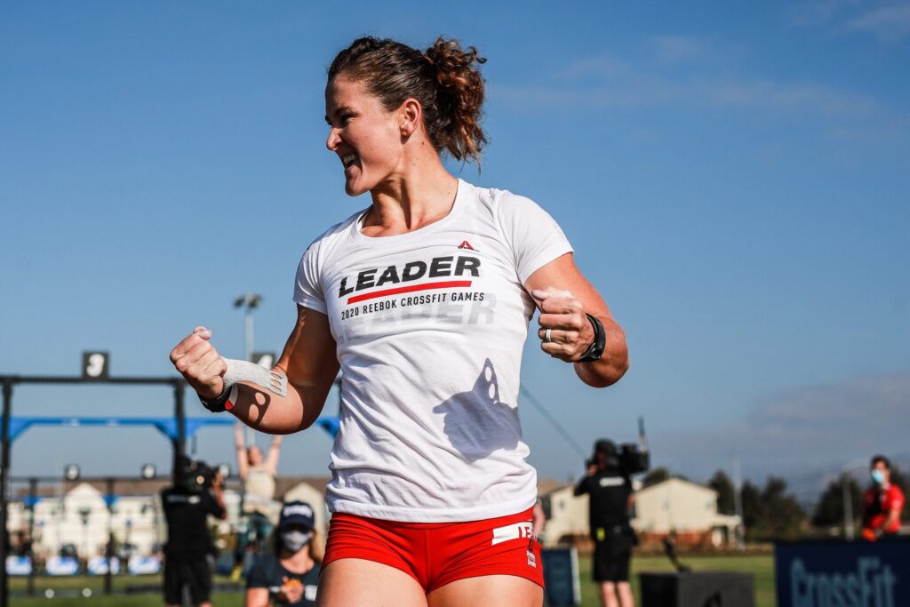 tia-clair toomey celebrates