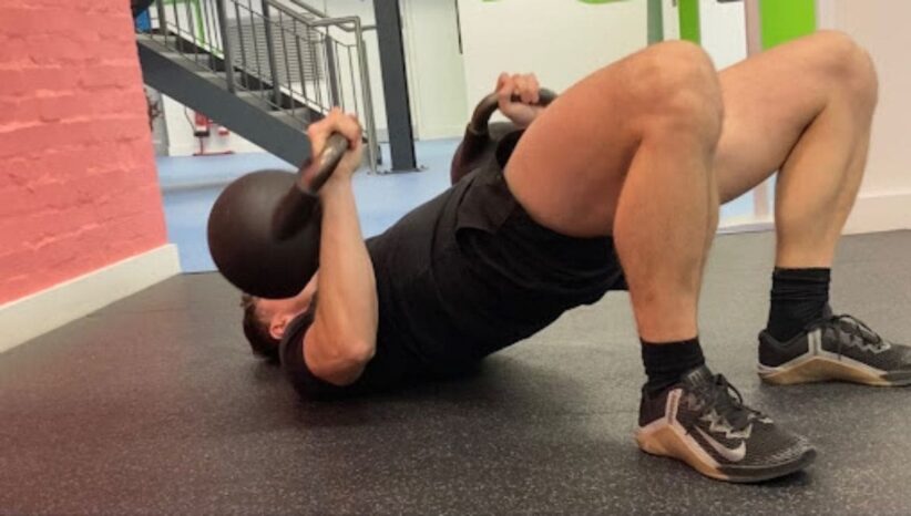 The Kettlebell Floor Press