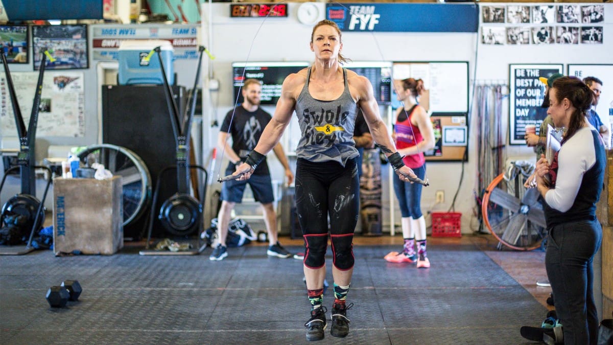 master athlete competes in crossfit age group quarterfinals