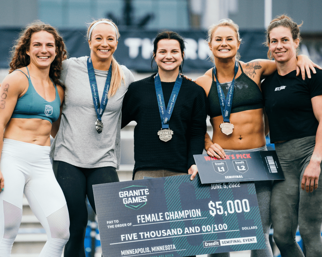 Granite Games CrossFit Semifinal podium women