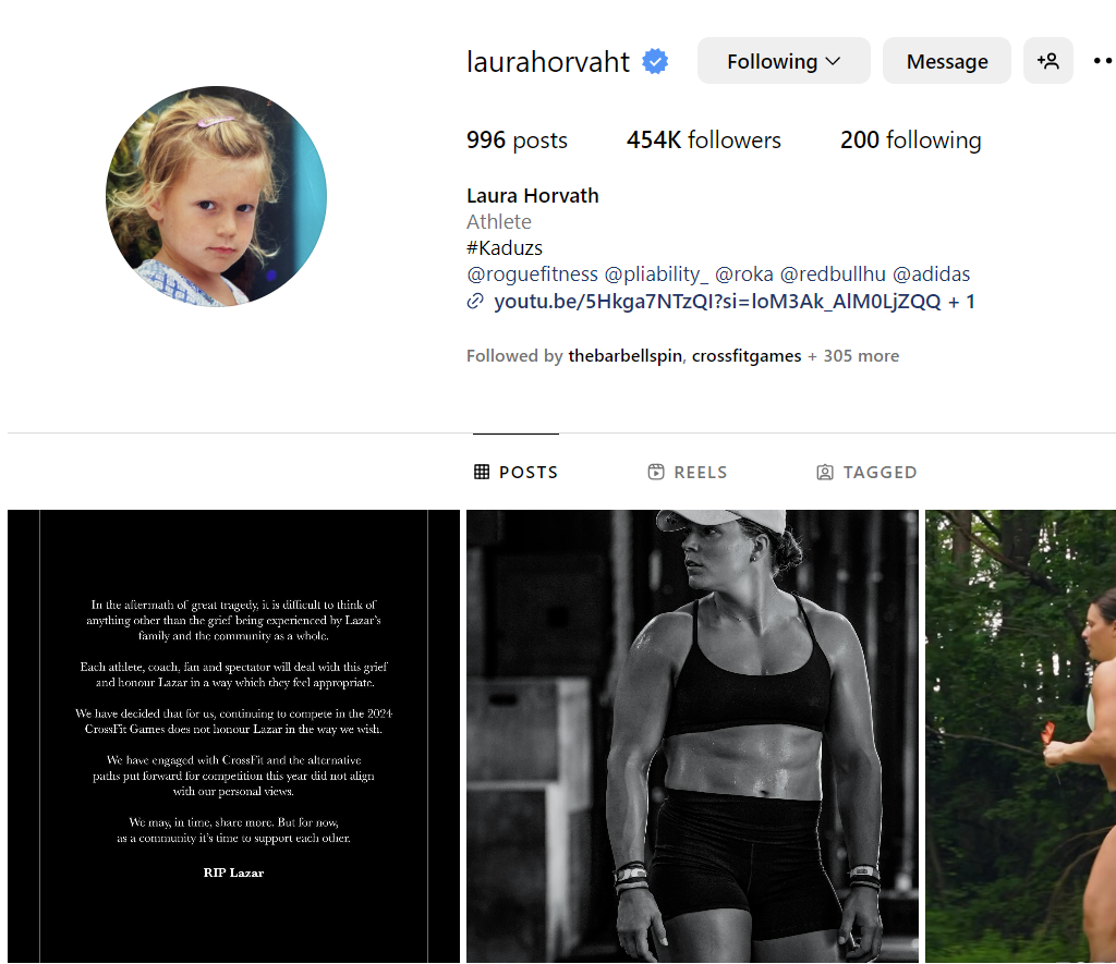 BREAKING Laura Horvath Withdraws from the 2024 CrossFit Games BOXROX