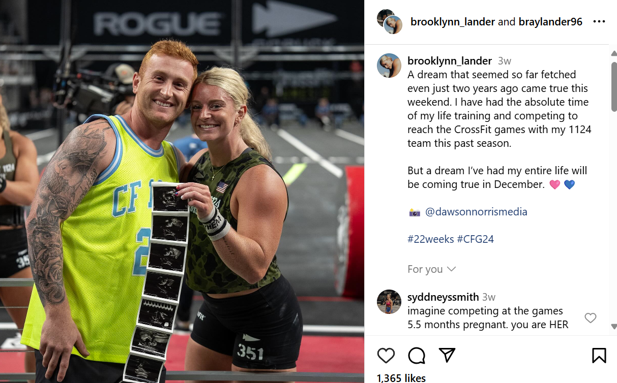 Brooklynn Lander Competed at 2024 CrossFit Games While 22 Weeks