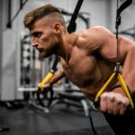 Man on TRX Ropes