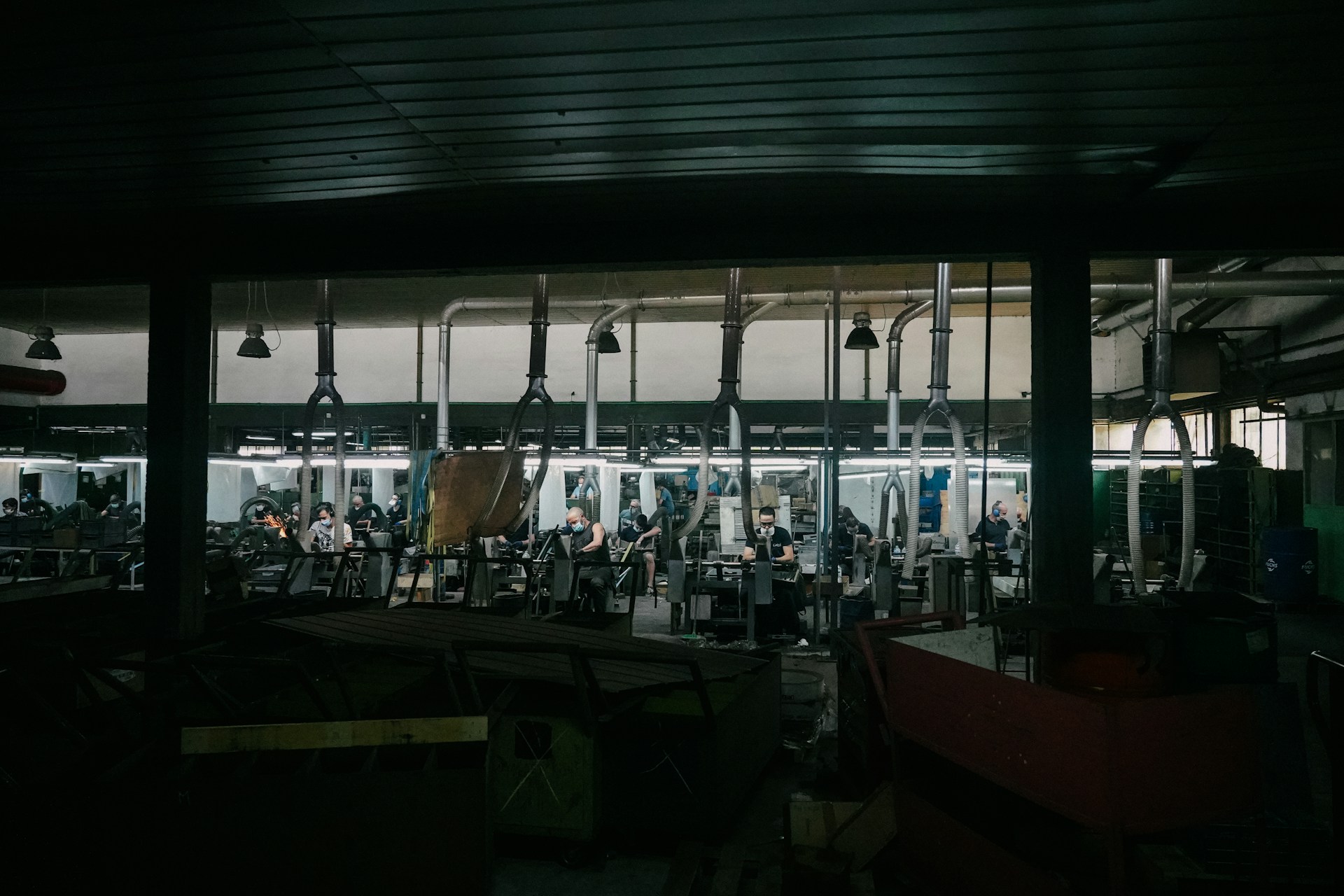 Gym in the dark