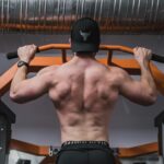 Man doing pull ups