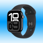 Apple watch series 10 on blue